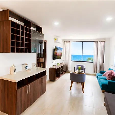 En - Sunset La Boquilla - El Mar A Un Paso Apartamento *